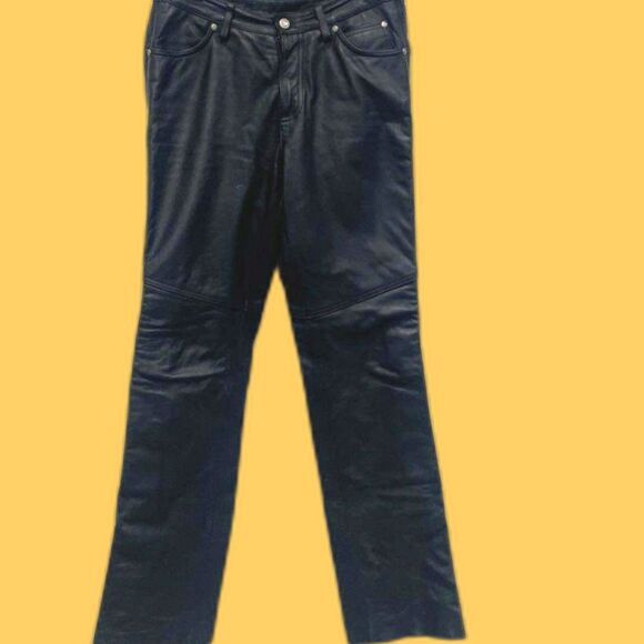 Harley Davidson Leather Pants - Size 6 - EUC - Picture 1 of 3